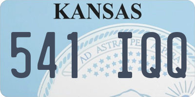 KS license plate 541IQQ
