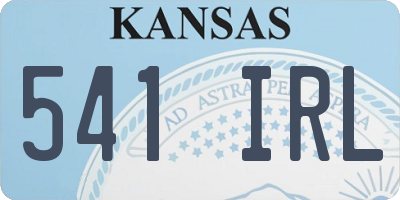KS license plate 541IRL