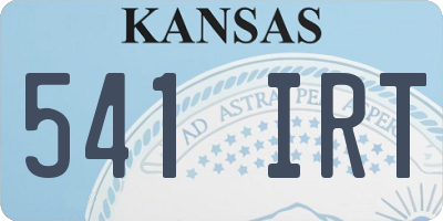 KS license plate 541IRT