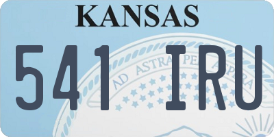 KS license plate 541IRU