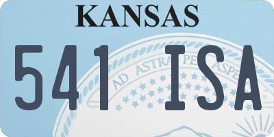 KS license plate 541ISA