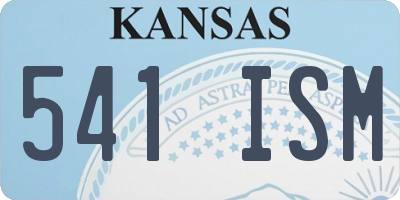 KS license plate 541ISM