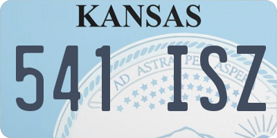 KS license plate 541ISZ