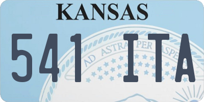 KS license plate 541ITA