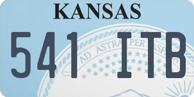 KS license plate 541ITB
