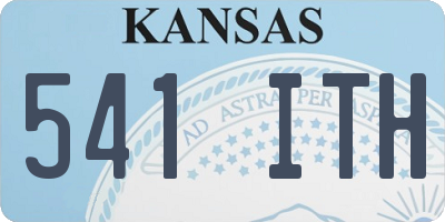 KS license plate 541ITH