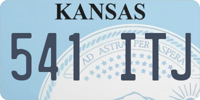 KS license plate 541ITJ