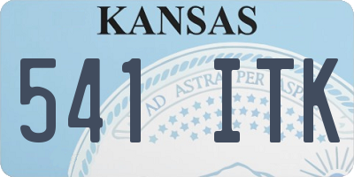 KS license plate 541ITK
