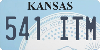 KS license plate 541ITM