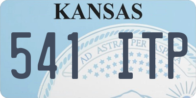KS license plate 541ITP