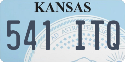 KS license plate 541ITQ