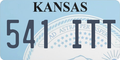 KS license plate 541ITT