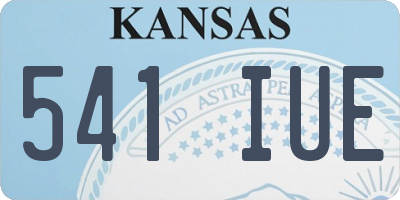 KS license plate 541IUE