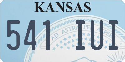 KS license plate 541IUI