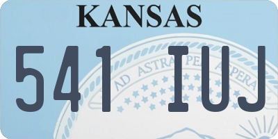 KS license plate 541IUJ