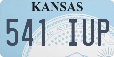 KS license plate 541IUP