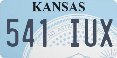 KS license plate 541IUX