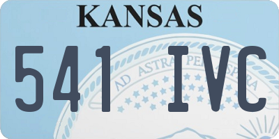 KS license plate 541IVC