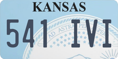 KS license plate 541IVI