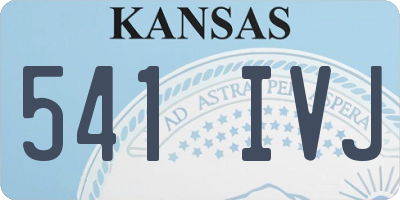 KS license plate 541IVJ