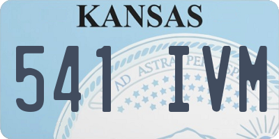KS license plate 541IVM
