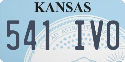 KS license plate 541IVO