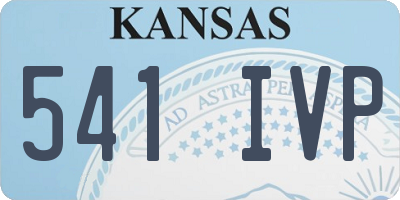 KS license plate 541IVP