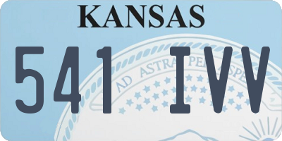 KS license plate 541IVV