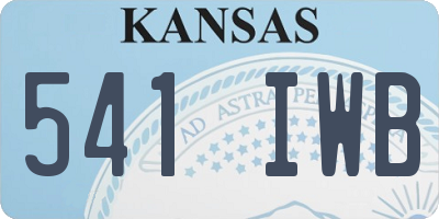 KS license plate 541IWB