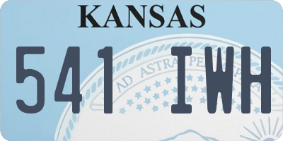 KS license plate 541IWH