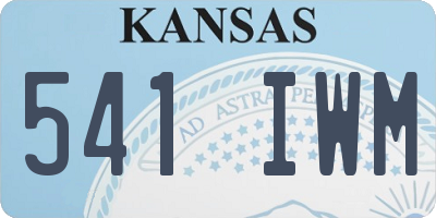 KS license plate 541IWM