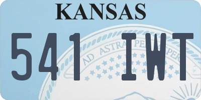KS license plate 541IWT