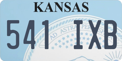 KS license plate 541IXB