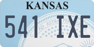 KS license plate 541IXE