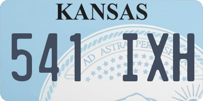 KS license plate 541IXH