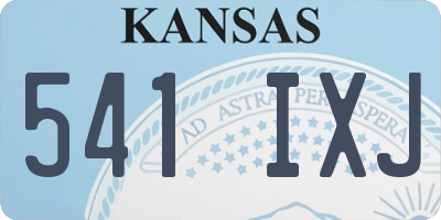KS license plate 541IXJ