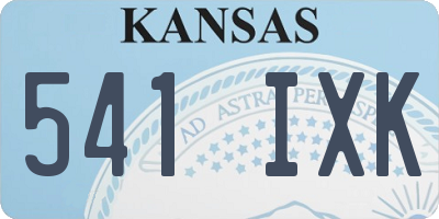 KS license plate 541IXK