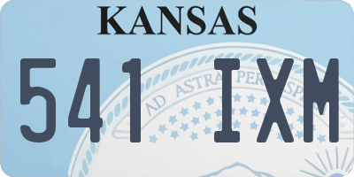 KS license plate 541IXM