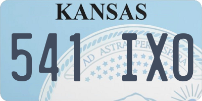 KS license plate 541IXO