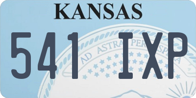 KS license plate 541IXP