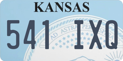 KS license plate 541IXQ