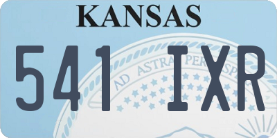 KS license plate 541IXR