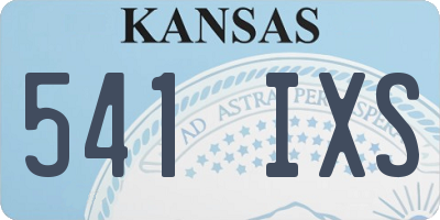 KS license plate 541IXS