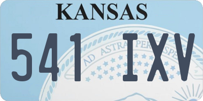 KS license plate 541IXV