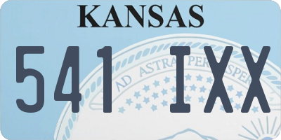 KS license plate 541IXX