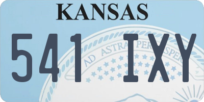 KS license plate 541IXY