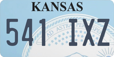 KS license plate 541IXZ