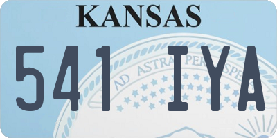 KS license plate 541IYA