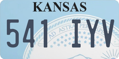 KS license plate 541IYV