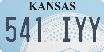KS license plate 541IYY